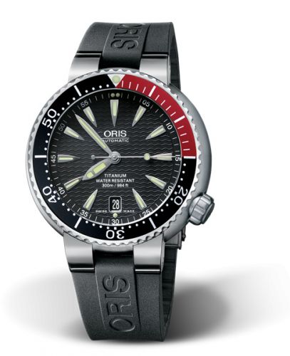 Oris Divers Date Titanium Black Rubber