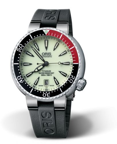 Oris Divers Date Titanium Lume Rubber