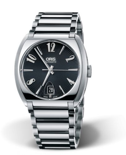 Oris Frank Sinatra Date Stainless Steel Black Bracelet