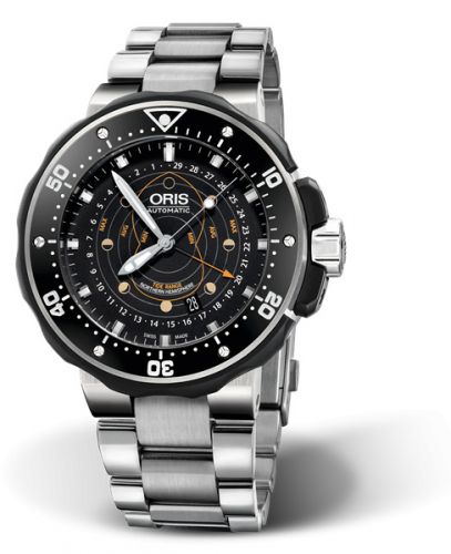 Oris ProDiver Pointer Moon Titanium Black Bracelet