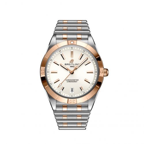 Breitling Chronomat Automatic 36 Stainless Steel Red Gold White Rouleaux