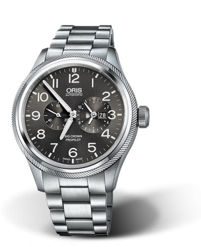 Oris Big Crown ProPilot Worldtimer Stainless Steel Grey Bracelet