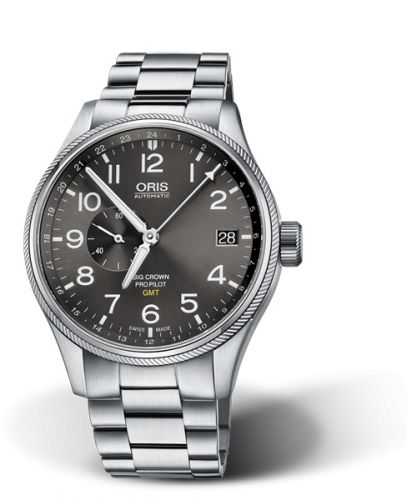 Oris Big Crown ProPilot GMT Stainless Steel Grey Bracelet