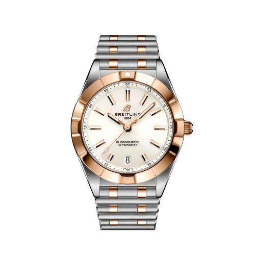 Breitling Chronomat 32 Stainless Steel Red Gold White Rouleaux