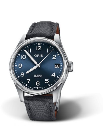 Oris Big Crown ProPilot Big Date Stainless Steel Blue Fabric