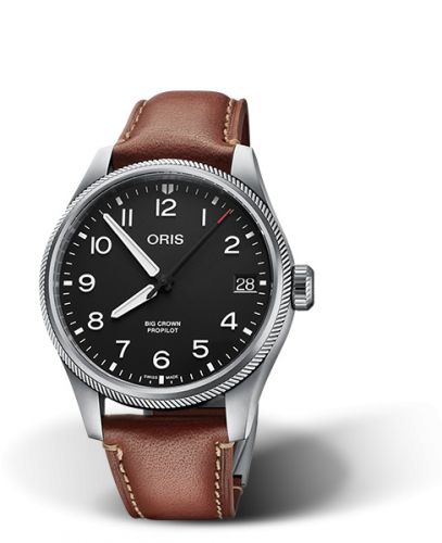 Oris Big Crown ProPilot Big Date Stainless Steel Black Leather