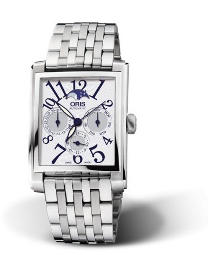 Oris Rectangular Complication Stainless Steel Silver - Arabic Bracelet