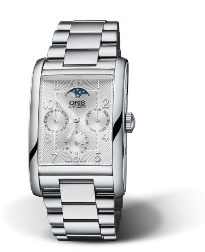 Oris Rectangular Complication Stainless Steel Silver - Arabic Bracelet