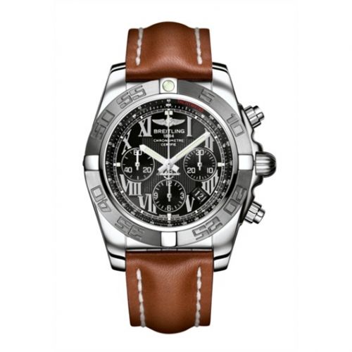 Breitling Chronomat 44 Stainless Steel Black - Roman Calf