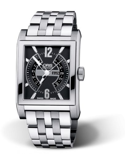 Oris Rectangular Titan Day Date Bracelet