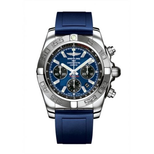 Breitling Chronomat 44 Stainless Steel Blue Rubber