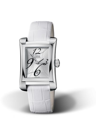 Oris Rectangular Date 25.9 Stainless Steel Silver