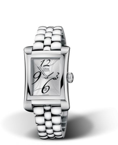 Oris Rectangular Date 25.9 Stainless Steel Silver Bracelet