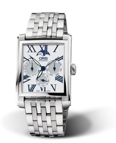 Oris Rectangular Complication Stainless Steel Silver - Roman Bracelet