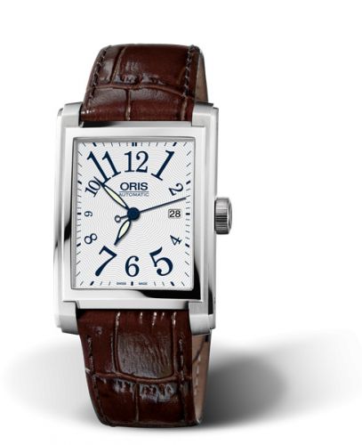 Oris Rectangular Date 30 Stainless Steel Silver - Arabic