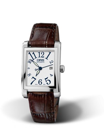 Oris Rectangular Date 24.5 Stainless Steel Silver - Arabic