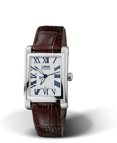 Oris Rectangular Date 24.5 Stainless Steel Silver - Roman