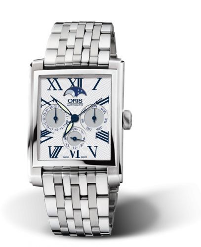 Oris Rectangular Complication Stainless Steel Silver - Roman Bracelet