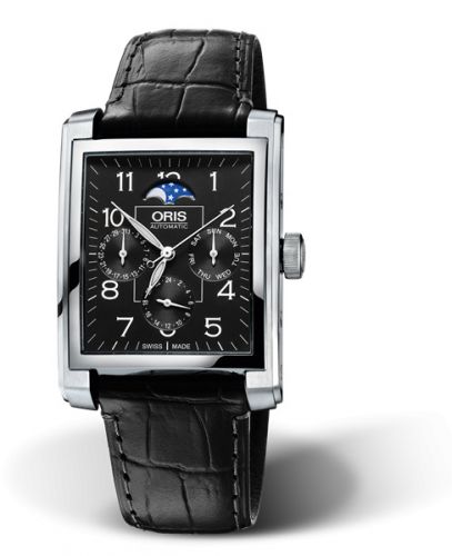 Oris Rectangular Complication Stainless Steel Black - Arabic