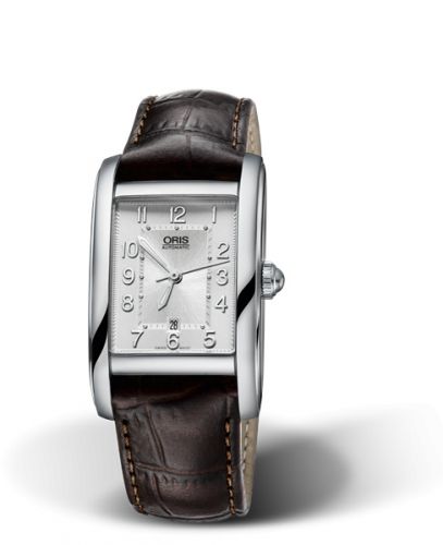 Oris Rectangular Date 25 Stainless Steel Silver - Arabic