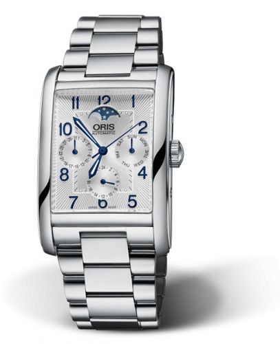 Oris Rectangular Complication Stainless Steel Silver - Arabic Bracelet