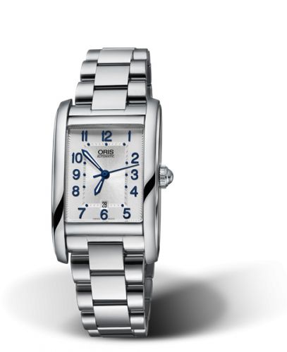 Oris Rectangular Date 25 Stainless Steel Silver - Arabic