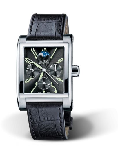 Oris Rectangular Complication Stainless Steel Black - Arabic