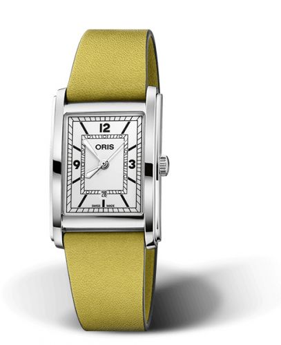 Oris Rectangular Date 25.5 Stainless Steel Silver