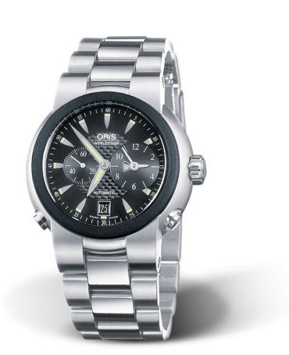 Oris TT1 Worldtimer Stainless Steel - Rubber Black Bracelet