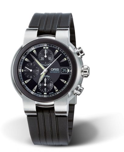 Oris TT1 Chronograph Stainless Steel - Rubber Black Rubber