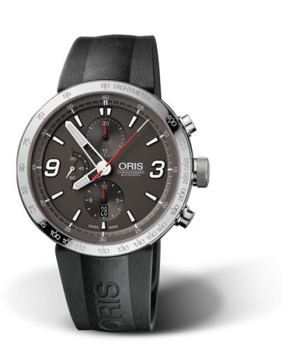 Oris TT1 Chronograph Stainless Steel Grey Rubber