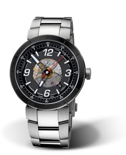 Oris TT1 Engine Date Stainless Steel - Ceramic Skeleton Bracelet