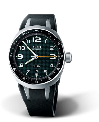 Oris TT3 Day Date Titanium Green Rubber