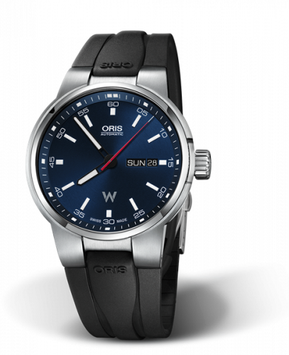 Oris Williams Day Date 42 Stainless Steel Blue Rubber