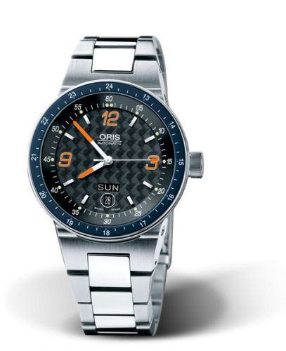 Oris WilliamsF1 Team Day Date 42 Stainless Steel Black - Rubber Bracelet