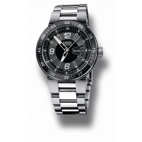 Oris WilliamsF1 Team Day Date 42 Stainless Steel Black Bracelet