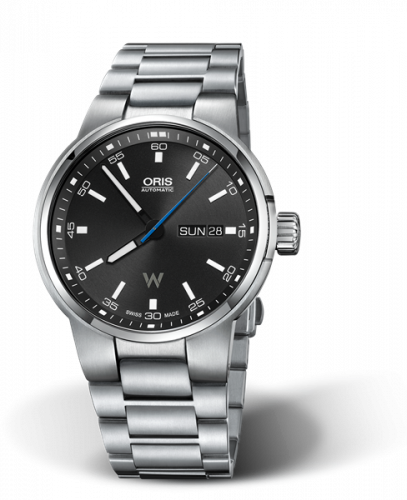 Oris Williams Day Date 42 Stainless Steel Grey Bracelet