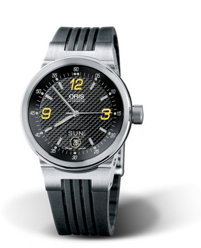 Oris WilliamsF1 Team Day Date 40.5 Stainless Steel Black - Yellow Rubber