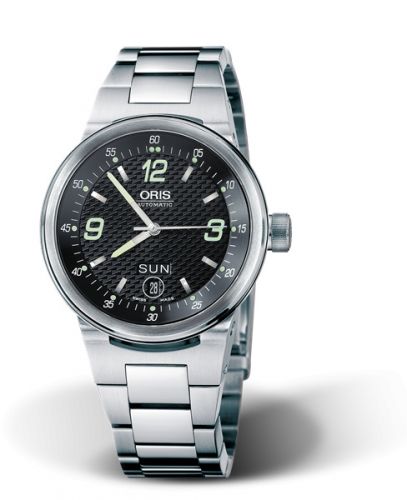 Oris WilliamsF1 Team Day Date 40.5 Stainless Steel Black Bracelet