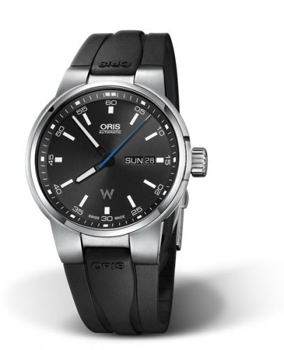 Oris Williams Day Date 42 Stainless Steel Black Rubber