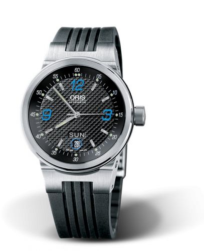 Oris WilliamsF1 Team Day Date 40.5 Stainless Steel Black - Blue Rubber