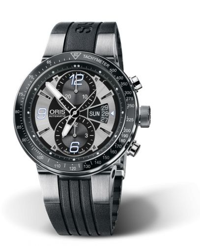 Oris WilliamsF1 Team Chronograph 45 Stainless Steel Silver Rubber