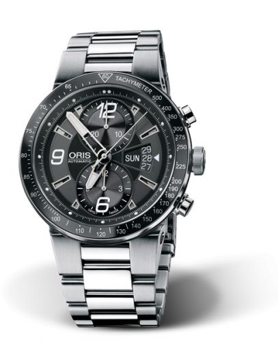Oris WilliamsF1 Team Chronograph 45 Stainless Steel Black Bracelet