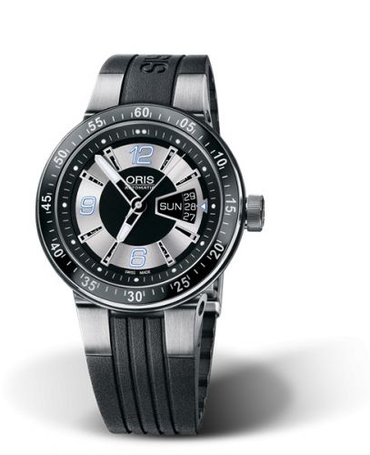 Oris WilliamsF1 Team Day Date 42 Stainless Steel Silver Rubber