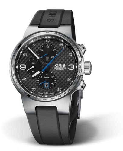 Oris Williams Chronograph Stainless Steel Carbon Rubber