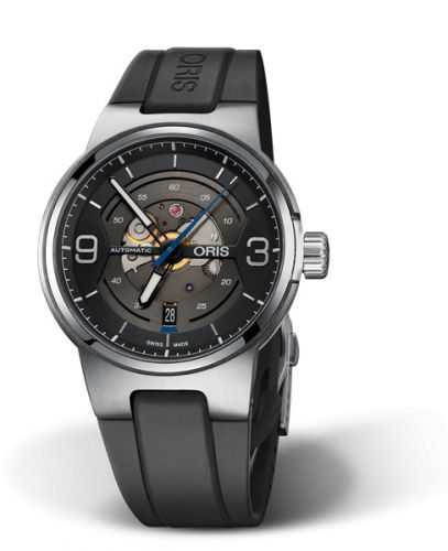 Oris Williams Engine Date 42 Stainless Steel Rubber