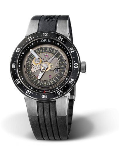 Oris WilliamsF1 Team Skeleton Engine Date 42 Stainless Steel Rubber
