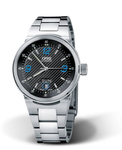 Oris WilliamsF1 Team Day Date 40.5 Stainless Steel Black - Blue Bracelet
