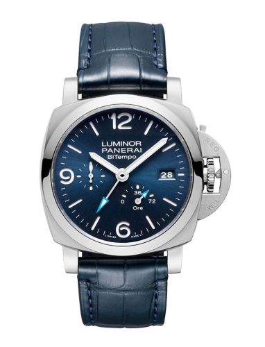 Panerai Luminor 1950 44 BiTempo Stainless Steel Blue