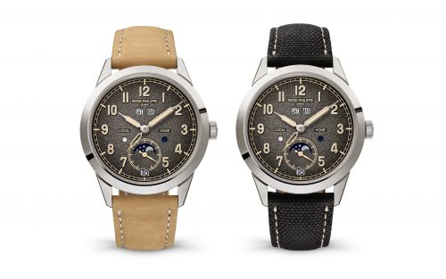 Patek Philippe Calatrava Annual Calendar Travel Time White Gold Charcoal